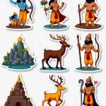 Indian Mythology - Sticker Sheet v21